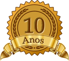 Selo de 10 anos de mercado